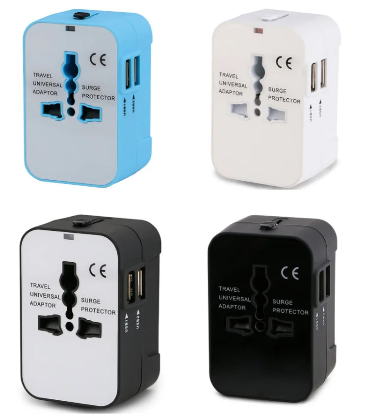 Universal Travel Adapter with Dual USB Port