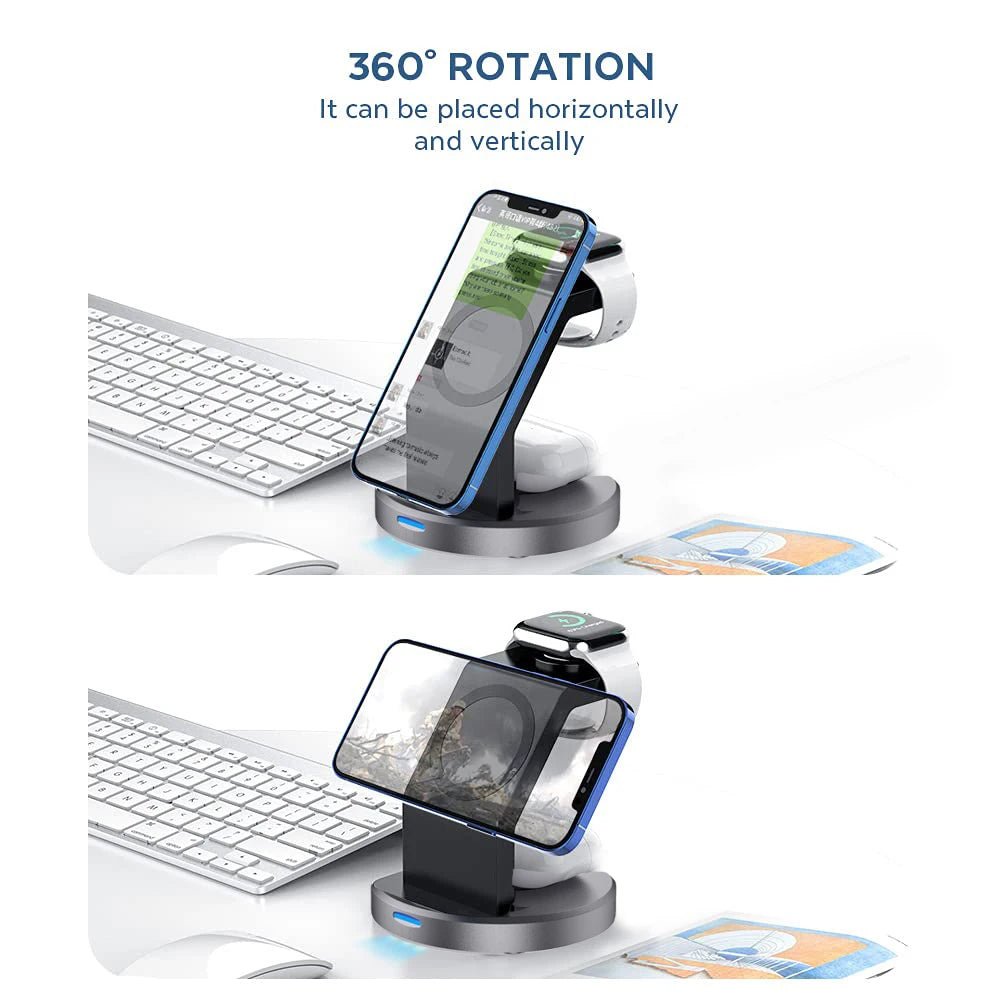 3-in-1 Magnetic Wireless Charger