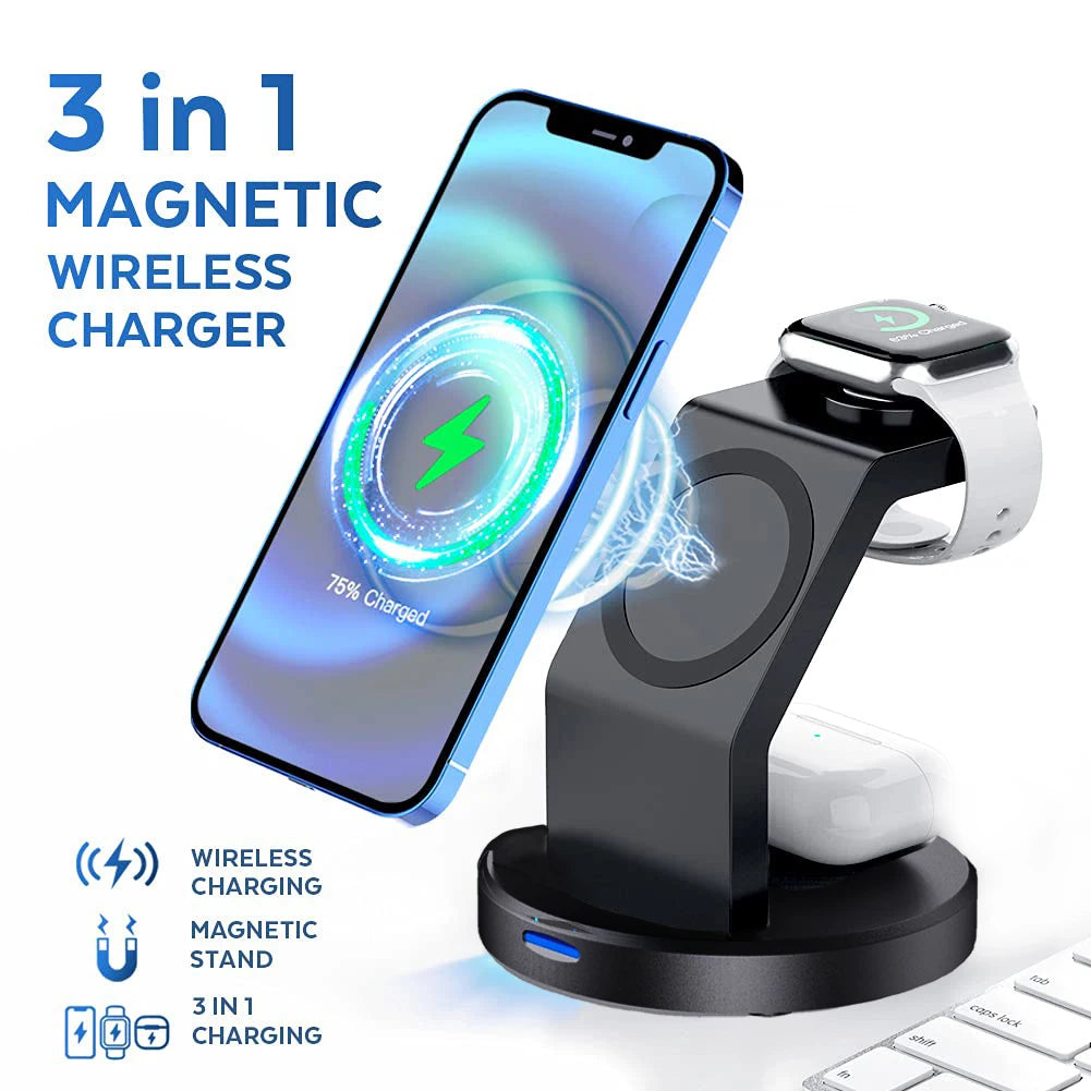 3-in-1 Magnetic Wireless Charger