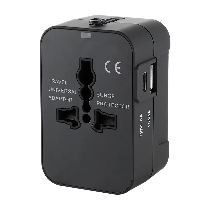 Universal Travel Adapter with Dual USB Port