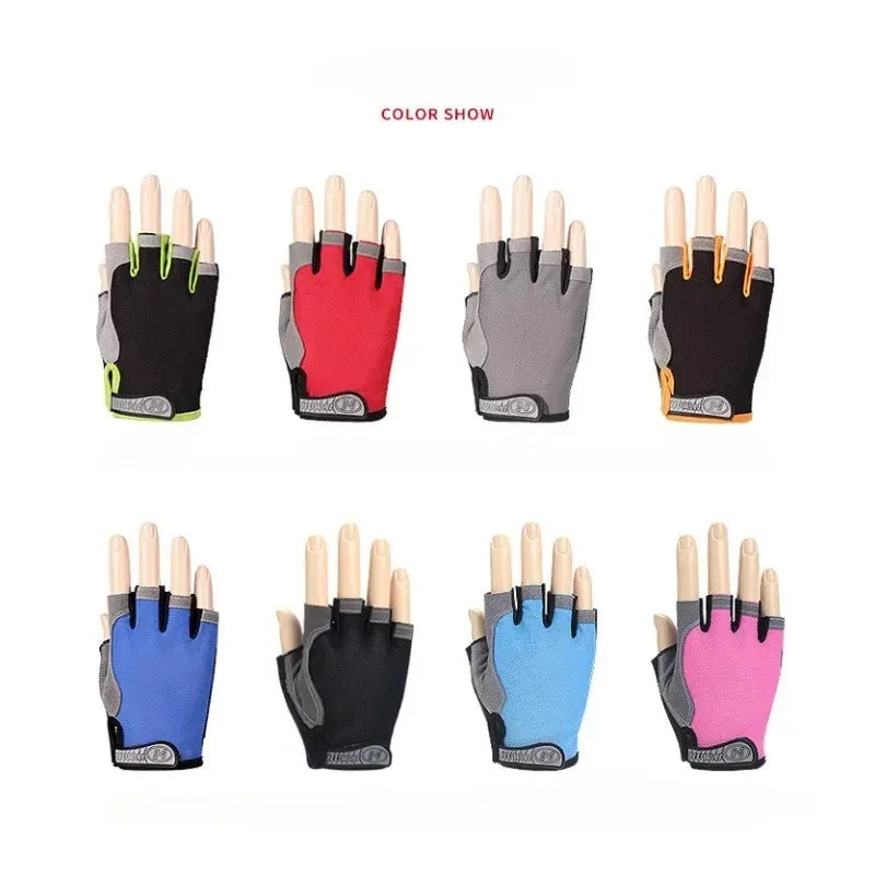 Fingerless Gym Training Gloves for Men & Women