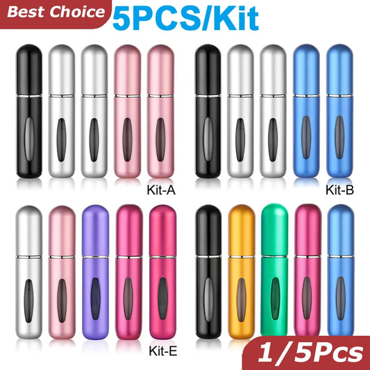5PCS 5ml Portable Travel Perfume Bottle