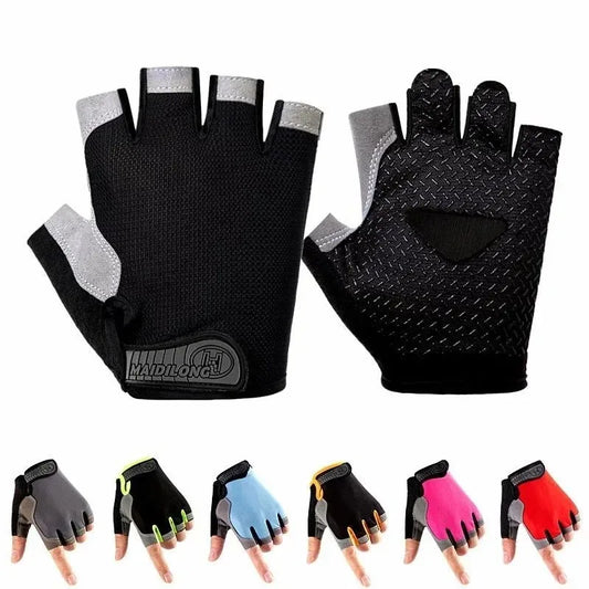 Fingerless Gym Training Gloves for Men & Women